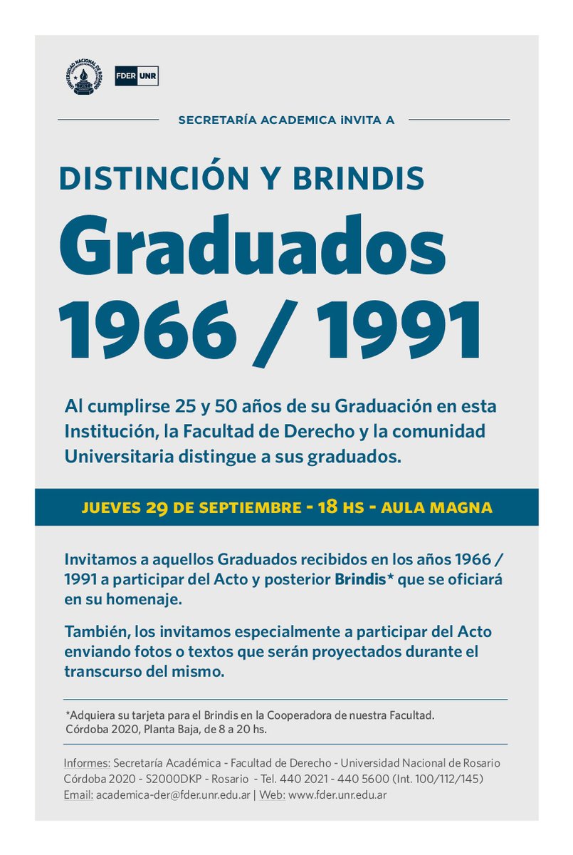 29/9 Acto Graduados Promoción 1966/1991