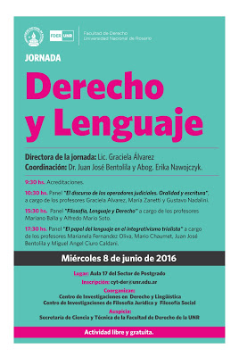 8/6 Jornadas «Derecho y Lenguaje»