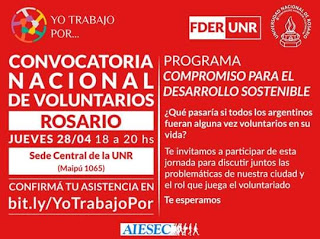 28/4 Convocatoria a Voluntarios