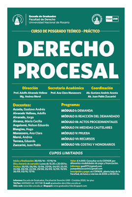 Inscripción Curso «Derecho Procesal»