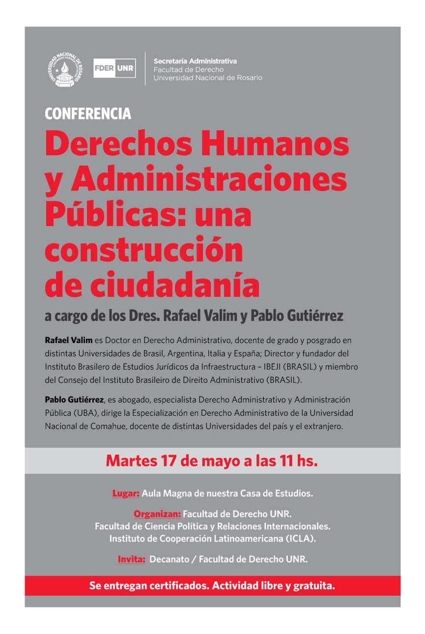 17/5 Conf. Derechos Humanos y Adm. Pública