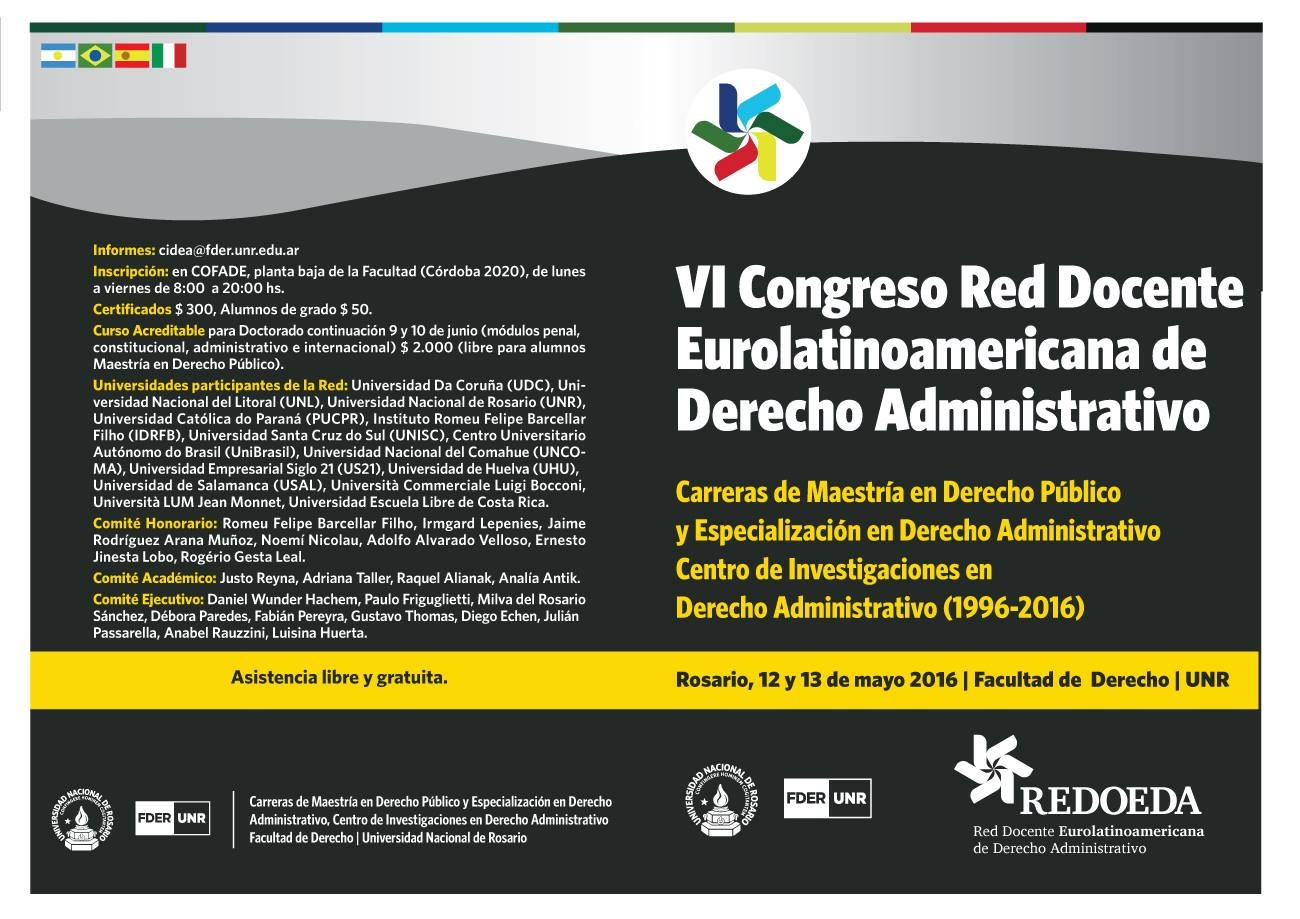 VI Congreso Docente Derecho Administrativo