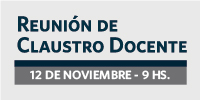 12/11 Reunión de Claustro Docente