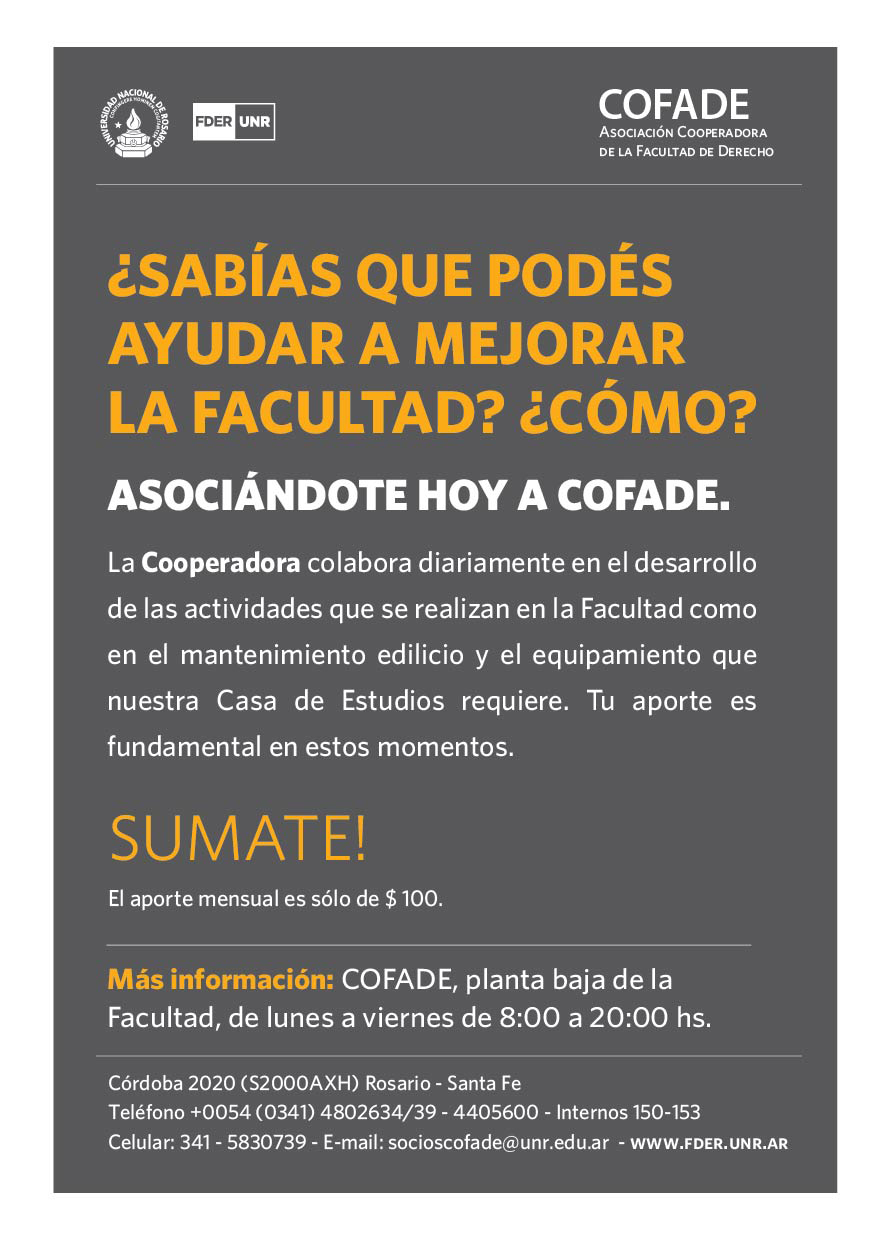 Nueva Campaña de Socios COFADE