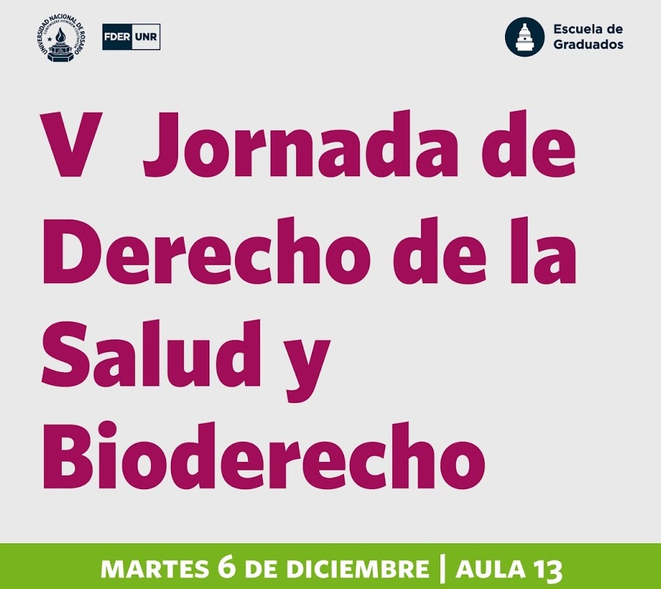 6/12 Jornada Salud y Bioderecho