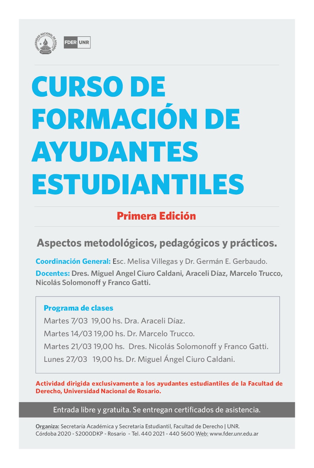 Curso Ayudantes Alumnos