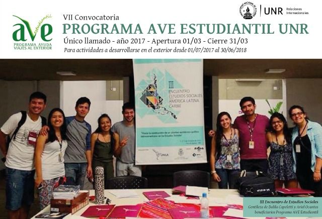 Convocatoria Programa AVE Estudiantil