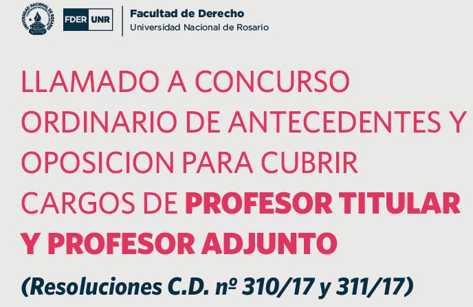 Concurso profesor titular y adjunto