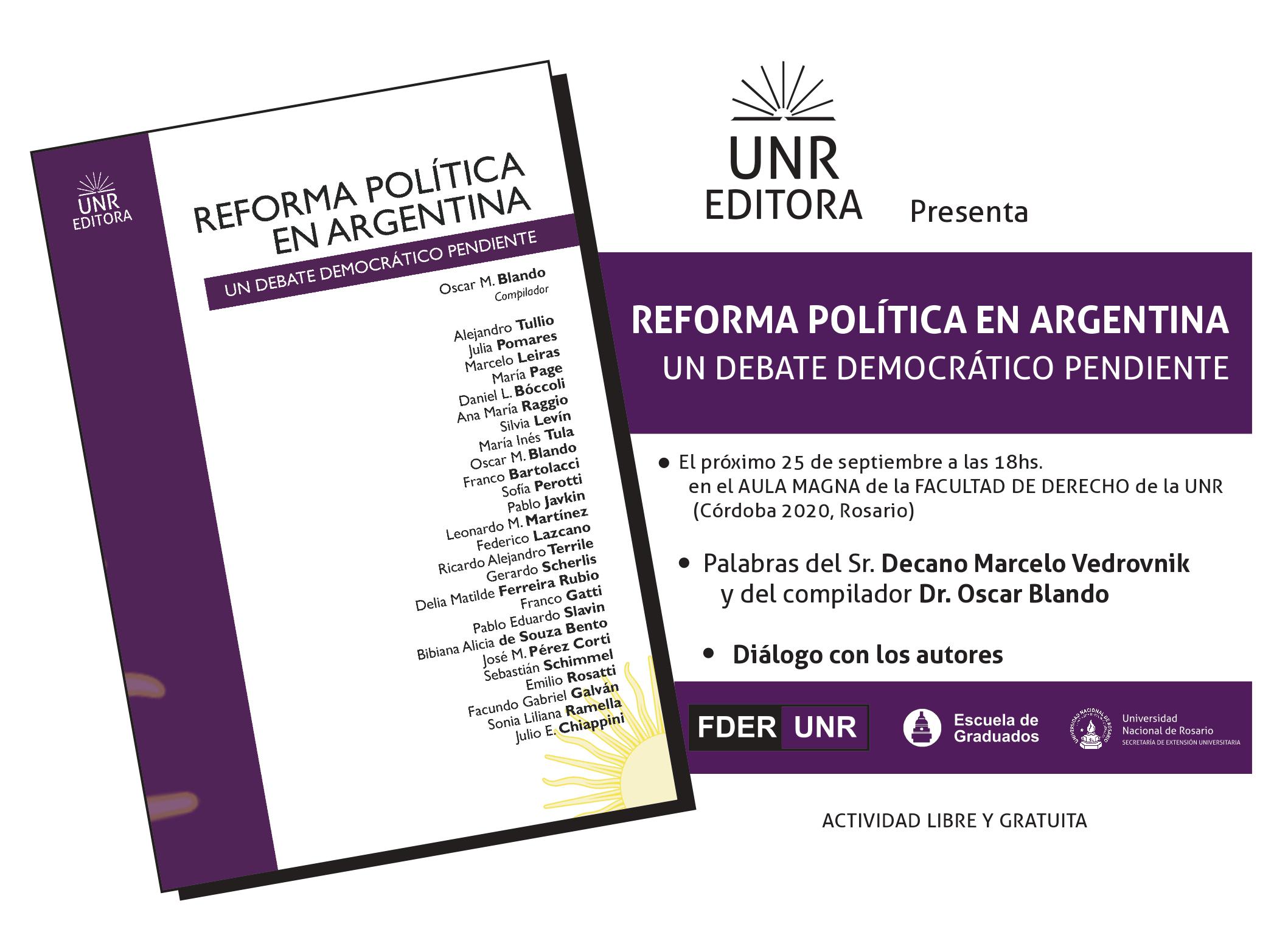 Presentación del Libro comp. por el Dr. Blando