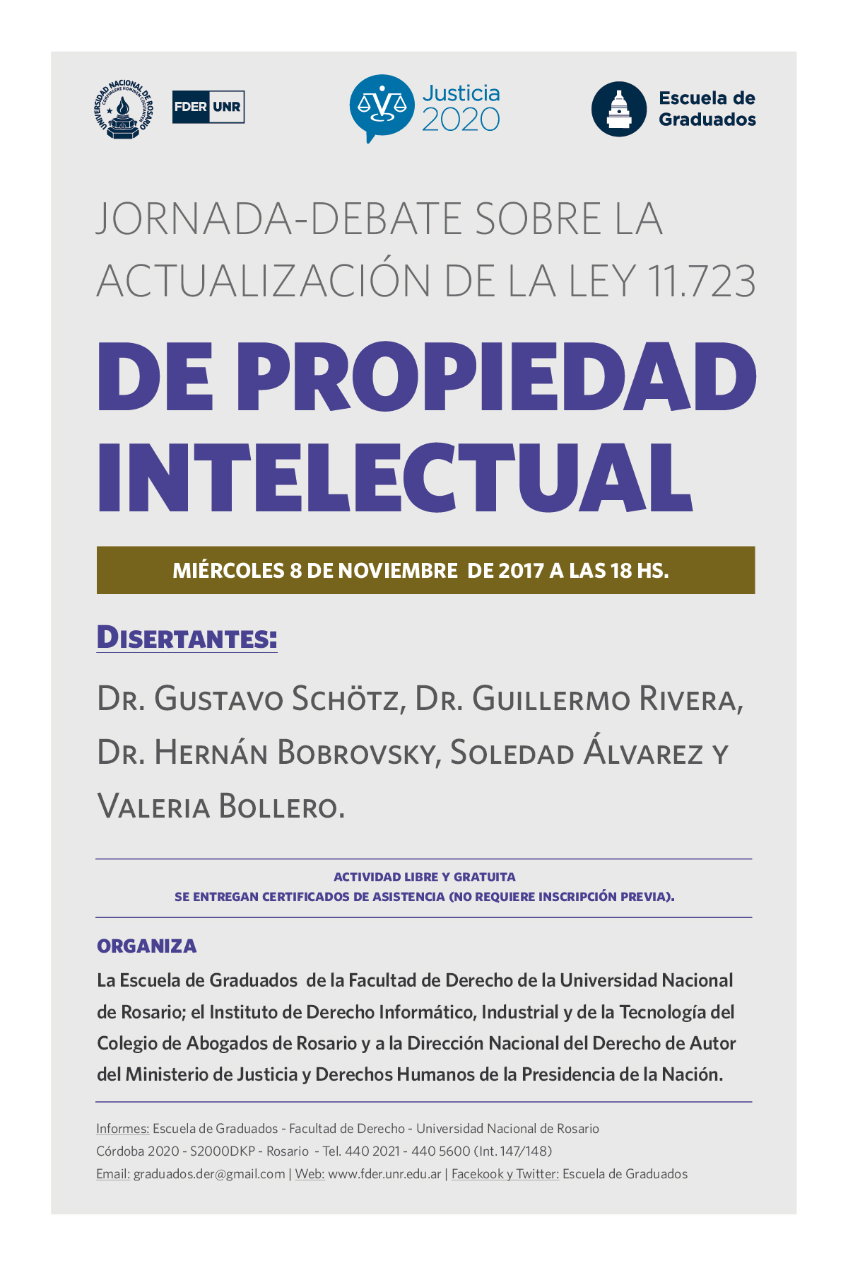 Jornada- debate, Ley de Propiedad Intelectual