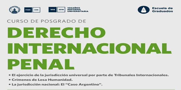 Curso de Posgrado, Der. Internacional Penal