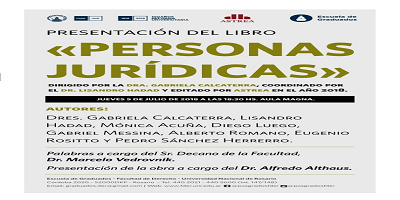 Presentación del libro «Personas Jurídicas»