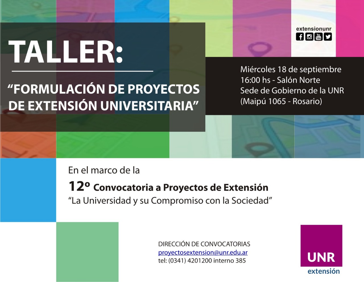 TALLER: FORMULACIÓN DE PROYECTOS DE EXTENSIÓN UNIVERSITARIA