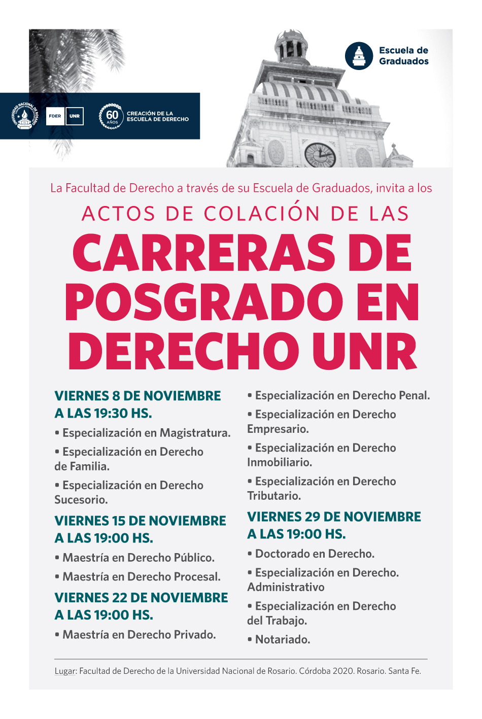 Viernes 8 15 22 Y 29 De Noviembre De 2019 Facultad De