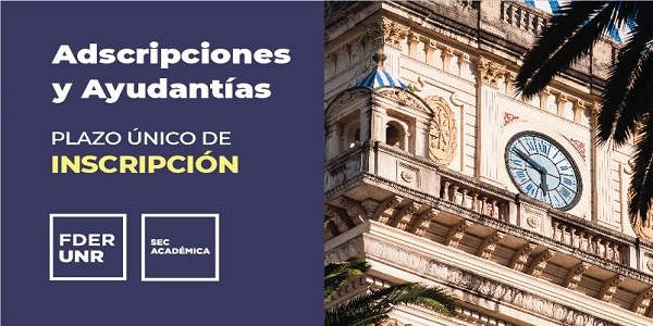 ADSCRIPCIONES Y AYUDANTÍAS 