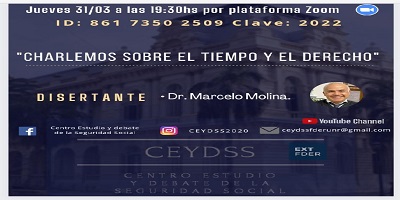 CHARLA SOBRE EL TIEMPO Y EL DERECHO