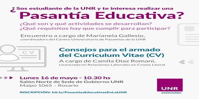 CHARLA PASANTÍA EDUCATIVA