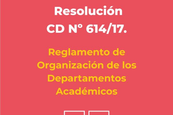 REGLAMENTO DE ORGANIZACIÓN DE LOS DEPARTAMENTOS ACADÉMICOS