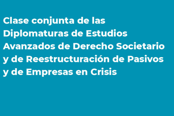 CLASE CONJUNTA DE DIPLOMATURAS