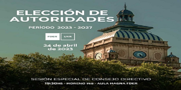 AUTORIDADES ELECTAS EN LA FDER