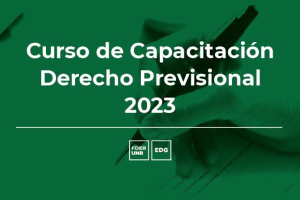 CURSO DE CAPACITACIÓN DE DERECHO PREVISIONAL