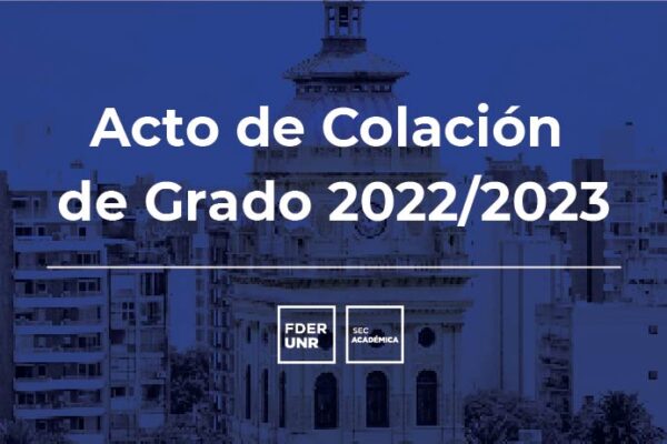 ACTO COLACIÓN DE GRADO 2022/2023