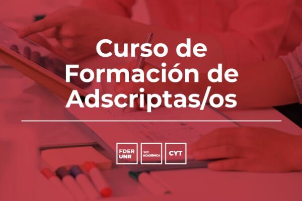 CURSO FORMACIÓN DE ADSCRIPTAS/OS