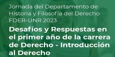 JORNADA DEL DEPARTAMENTO DE HISTORIA Y FILOSOFÍA DEL DERECHO
