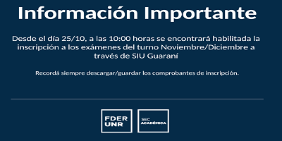 INFORMACIÓN IMPORTANTE