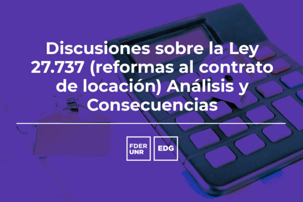 DISCUSIONES SOBRE LA LEY Nº 27.737