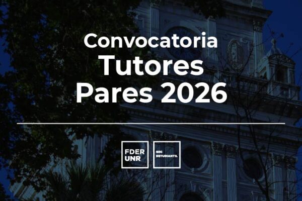 CONVOCATORIA “TUTORES PARES 2026″