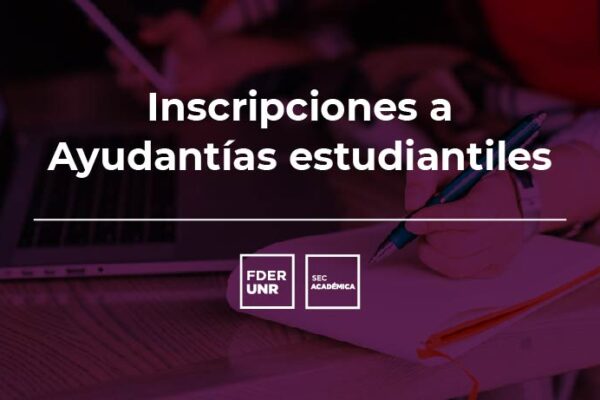 Inscripciones a Ayudantías estudiantiles