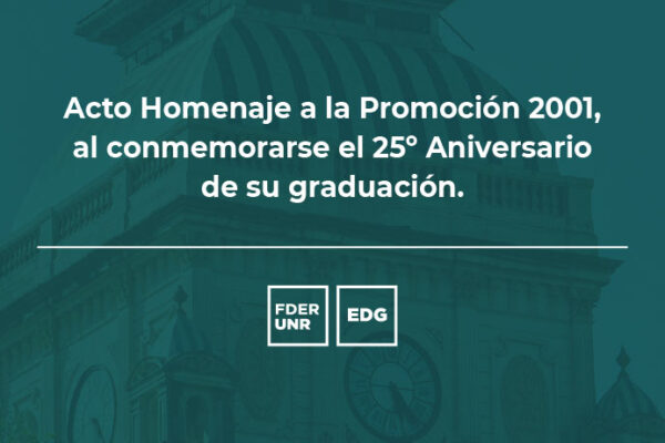 ACTO HOMENAJE A LA PROMOCIÓN 2001