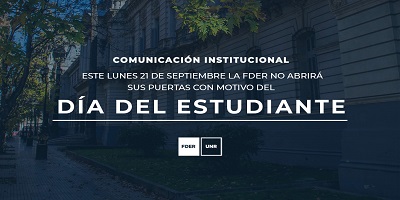 ASUETO – DÍA DEL ESTUDIANTE