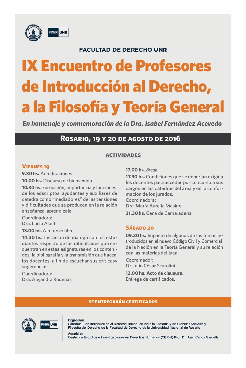 IX Encuentro Profesores Afiche